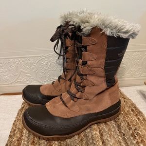 The North Face Nuptse Purna Brown Winter Snowboots